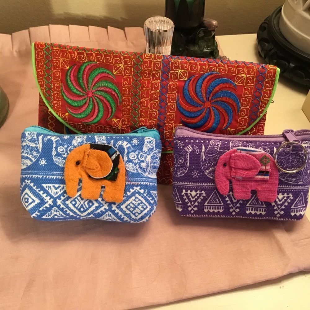New Set of three pouches/ bags